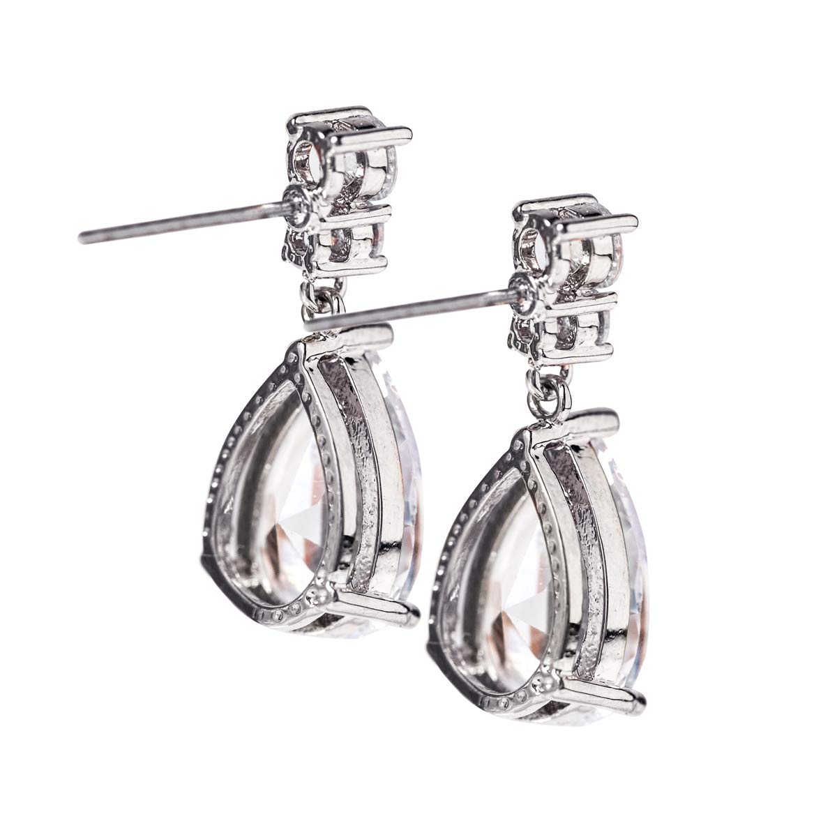 A+O Bridesmaid Earrings Gift, Drop Earrings in Silver, Gold, Rose Gold - Image 6