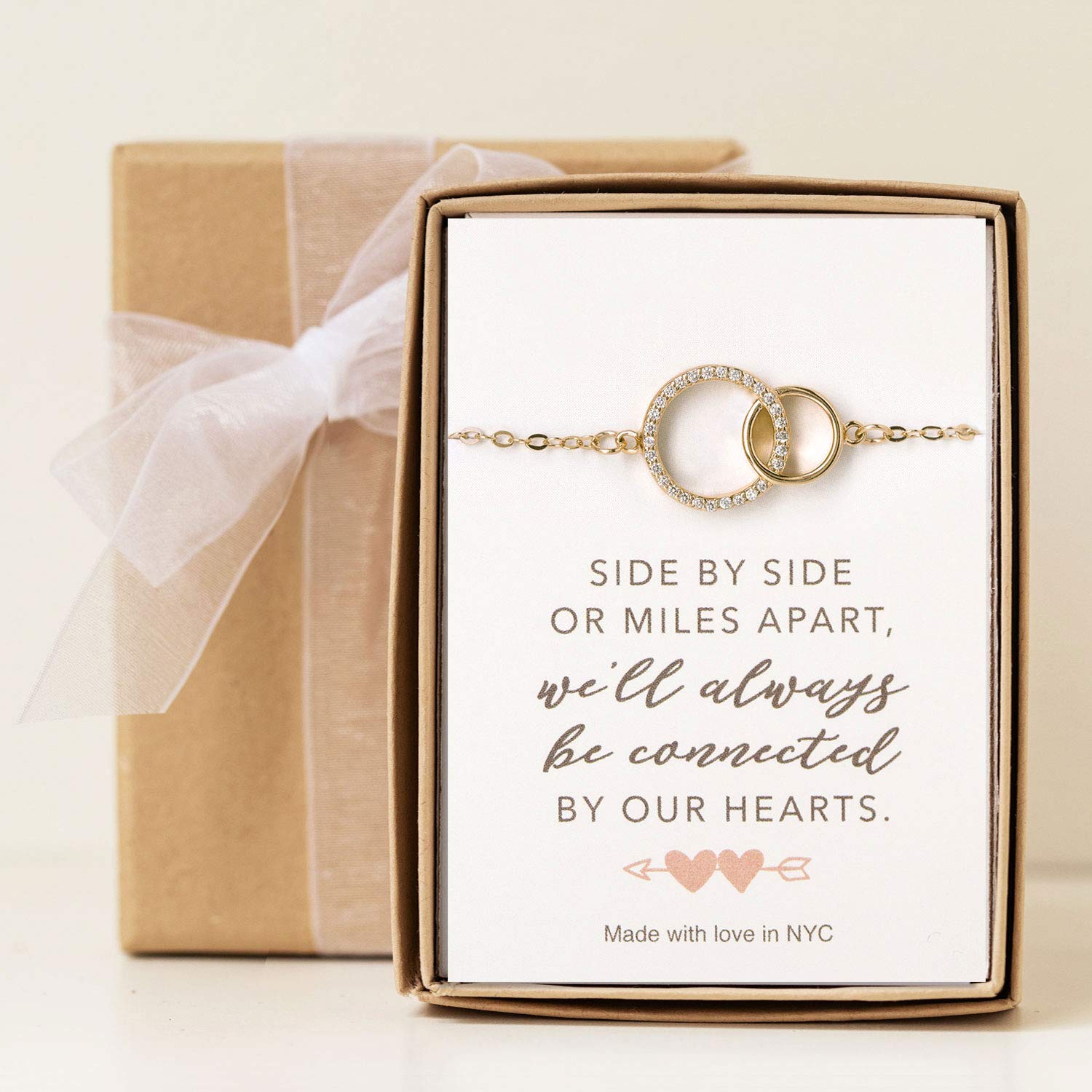 A+O Mother Daughter Gift, Best Friend Friendship Jewelry Gift - Image 5