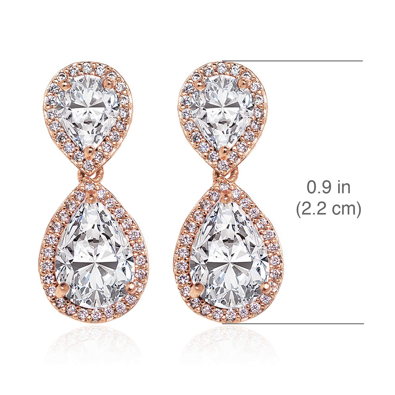A+O Mother of the Bride. Mother of the Groom - Teardrop Drop Dangle Earrings in Silver, Gold or Rose Gold - Image 5
