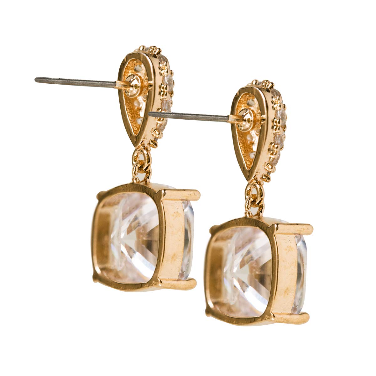 A+O Mother of The Bride or Groom Gift, Cushion Cut Wedding Jewelry Set in Silver, Gold, Rose Gold - Image 4