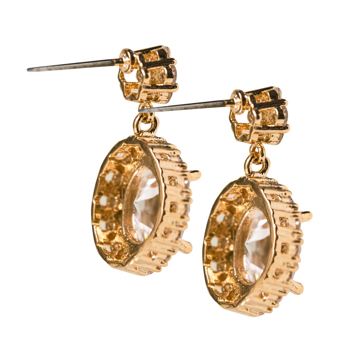 A+O Mother of the Bride or Groom Gift, Wedding Oval Earring and Necklace Jewelry Set in Silver, Gold, Rose Gold - Image 6