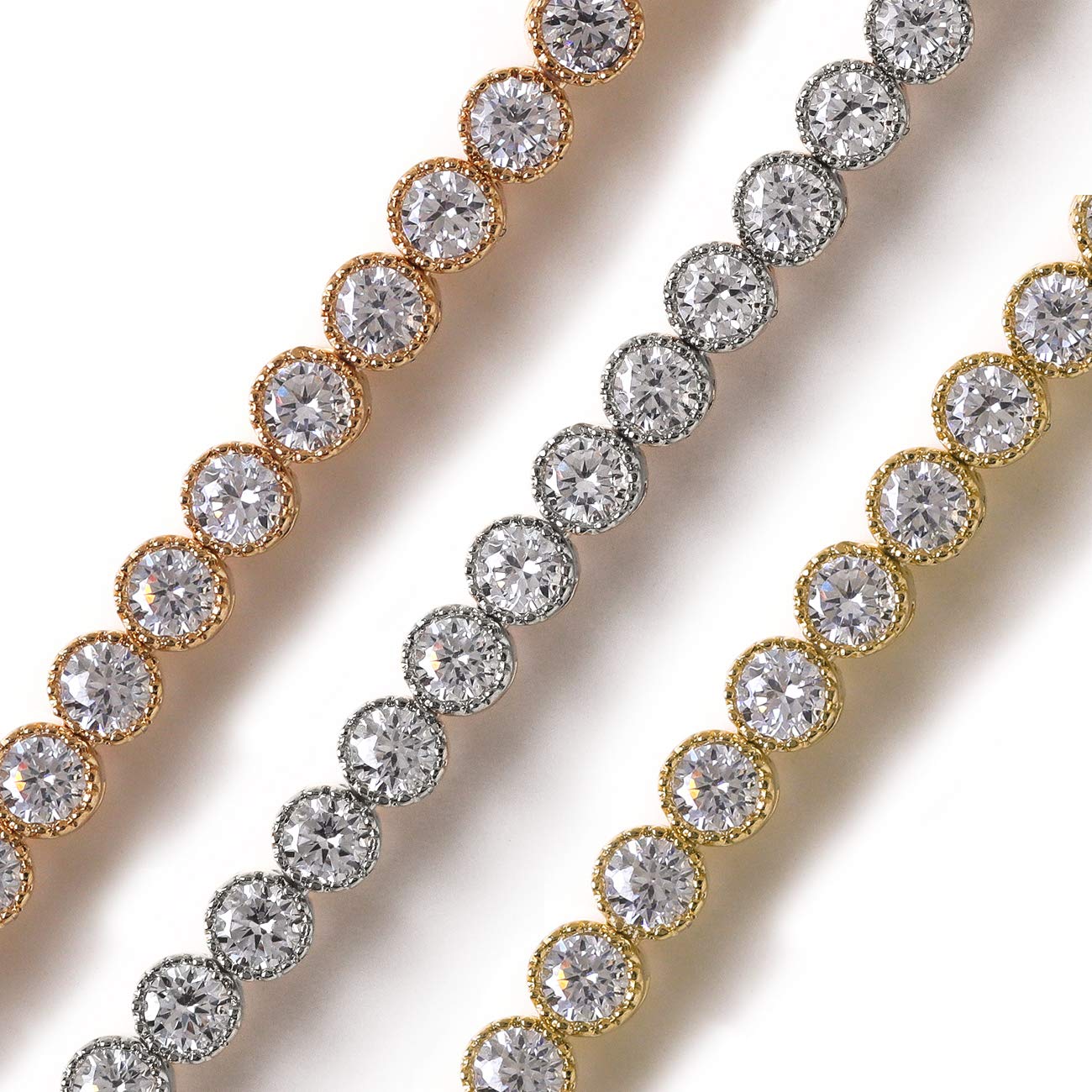 A+O Wedding Bridesmaid Jewelry Gift, Crystal Bracelet and Earring Set in Gold, Rose Gold, Silver - Image 7